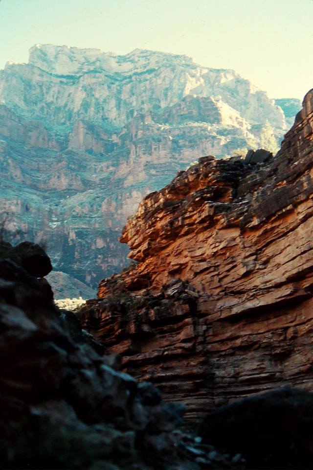 Hermit Creek near the Colorado River. Grand Canyon. New Years Day 1973