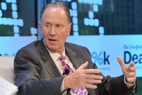 NEW YORK, NY - NOVEMBER 12:  Founding partner at TPG Capital David Bonderman participates in a discussion at the New York Times 2013 DealBook Conference in New York at the New York Times Building on November 12, 2013 in New York City.  (Photo by Larry Busacca/Getty Images for The New York Times)