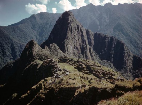 The ruins of Machu Picchu.