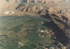 tailings pile from air