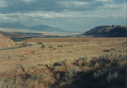 tailings pile from ground