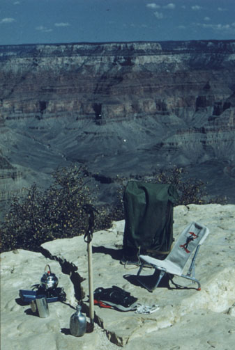 Modern backpack camp