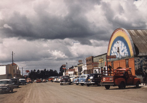 streets of Chama, New Mexico 1952