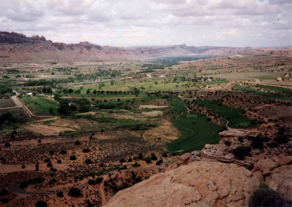 The Moab Valley in 1985.
