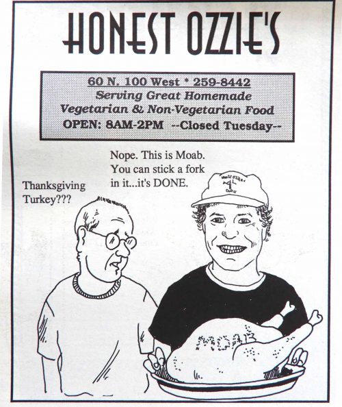 Honest Ozzie's Ad Moab: Stick a fork in it...it's DONE