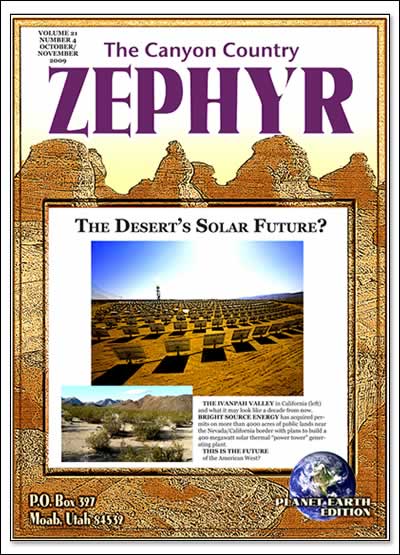 Cover The Desert's Solar Future October/November 2009