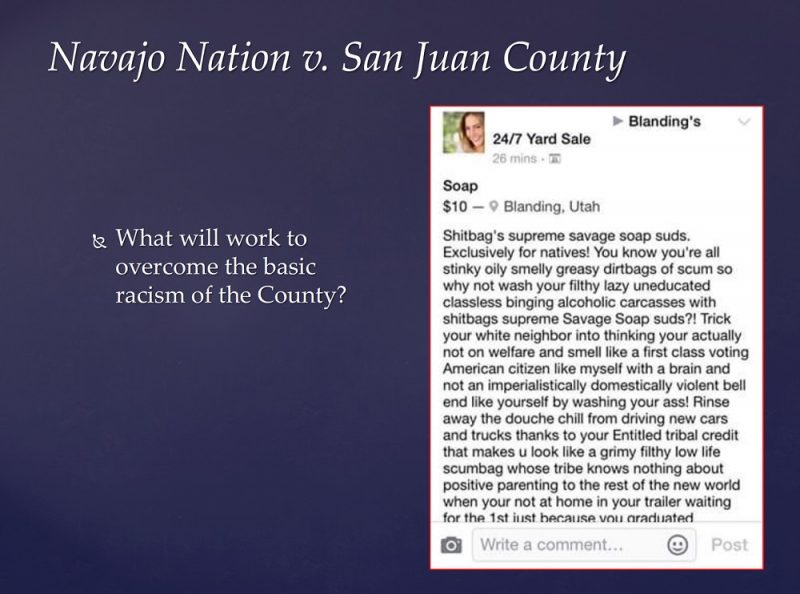 The person identified in the Facebook post as the author, a retired nurse living in the Midwest, vehemently denies writing it. I blocked out her name to preserve her anonymity because she’s received numerous hate messages from Utahns since it began circulating in October.