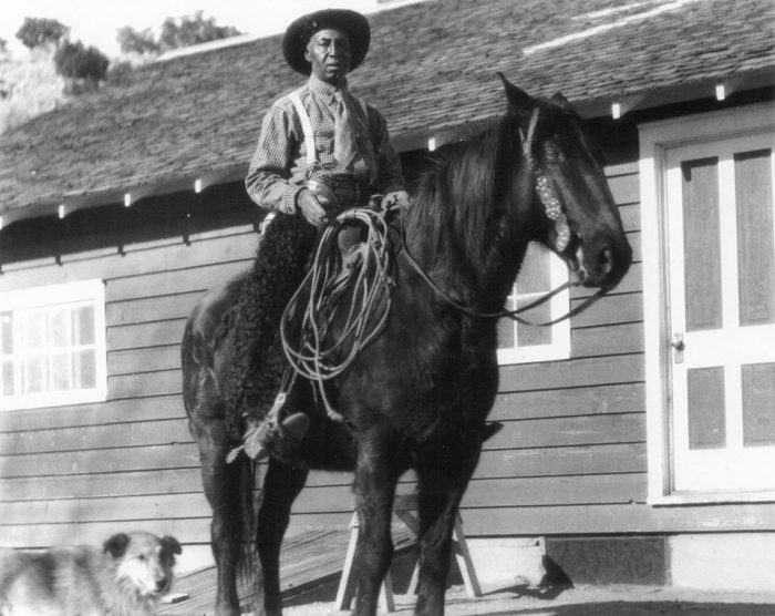 Charlie Glass on his horse