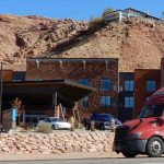 Hyatt with Mi Vida restaurant in background