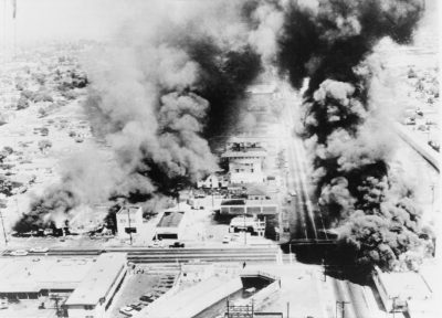 Watts Riots Burning Buildings