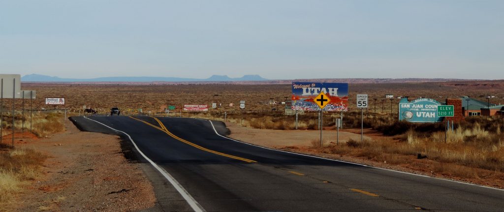 view of bears ears from the utah state line