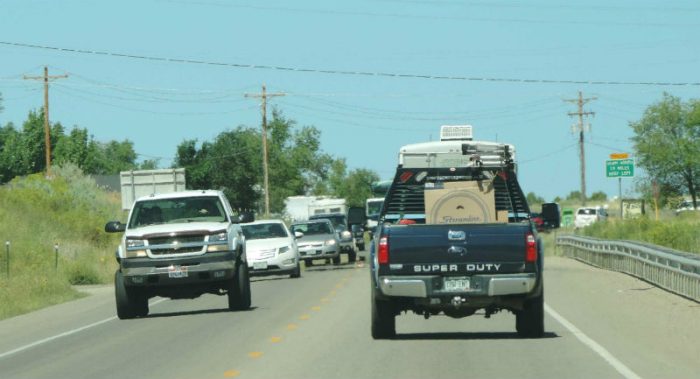 cortez traffic. photo by Jim Stiles