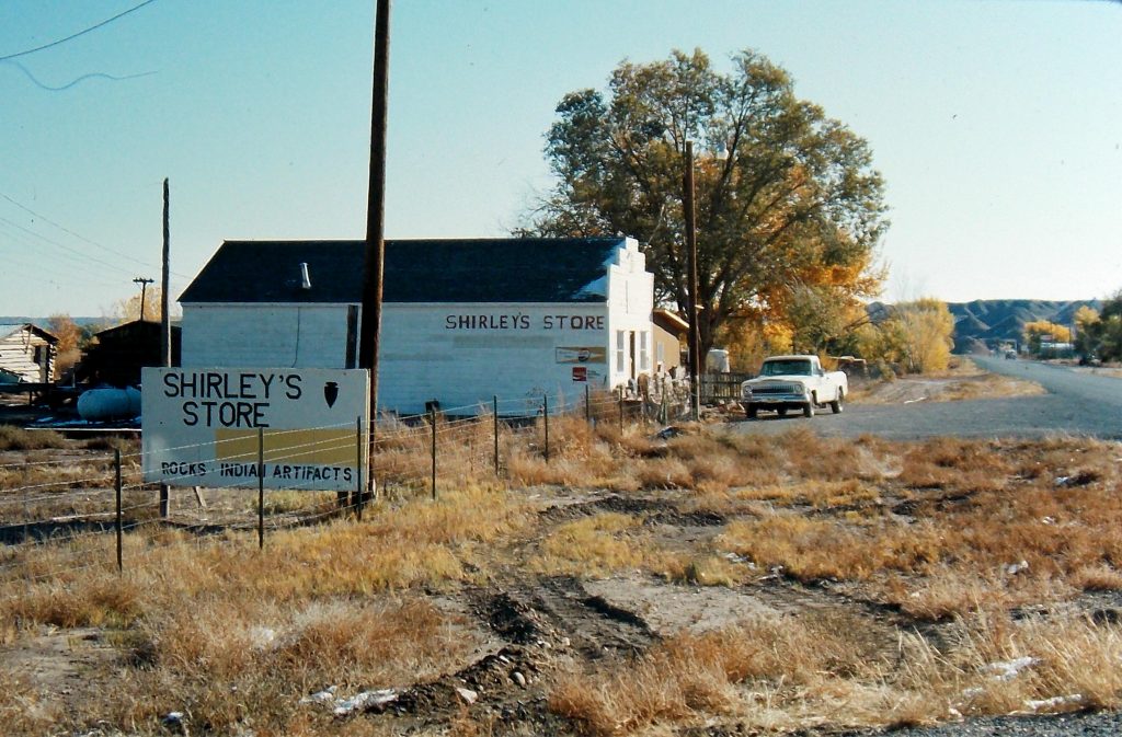 Shirley's Rock Shop. October 1975. Photo by Jim Stiles.