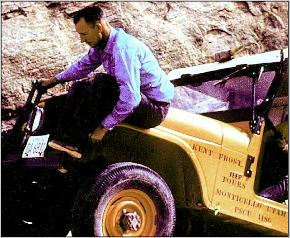 Kent Frost with his CJ-5 Jeep "Ruby."