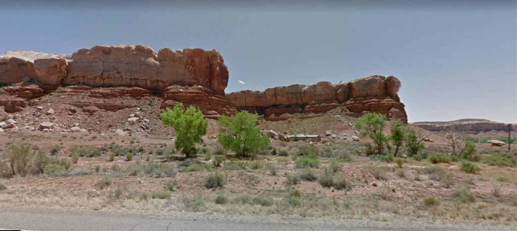 google street view of bluff dwellings lot