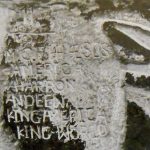 Closer View of King World Inscription