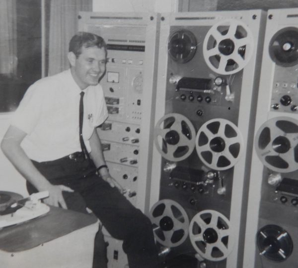 Dee Tranter, early in his broadcasting career. (Thanks to Deeanne Tranter Atwood for this photo.)