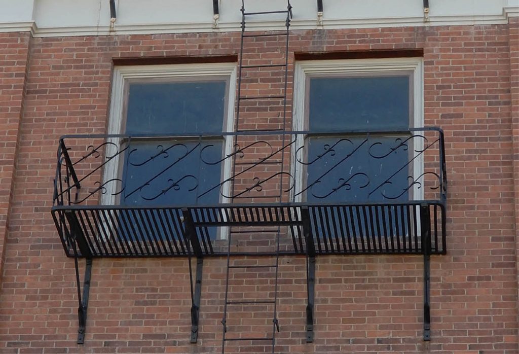 Goldfield Hotel room balcony, 2019. photo by Jim Stiles