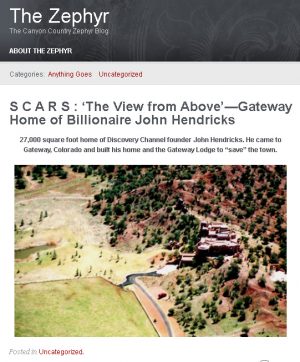 Zephyr Story on Gateway Home