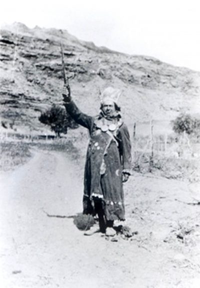 Aharon Andrew on the road north of Moab. 1935