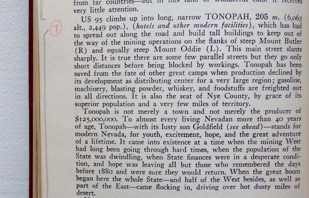 WPA GUIDE Tonopah Nevada 1930s