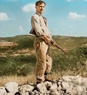 Gene McCarthy, a wildcatter’s wildcatter, a manly man, on his 50,000-acre ranch in Texas back in the day. (Vanity Fair)