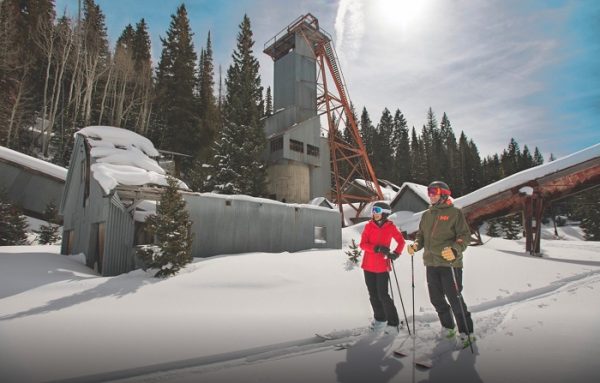 A California-based tourism publication promotes Park City ski tours of dilapidated silver mines that litter the slopes. (Orange Coast Magazine)