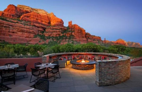 Or this (chit-chat under the stars for a privileged few, also in Sedona) …