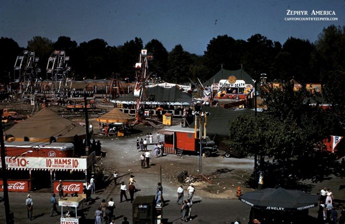 James Stiles Senior photo of Kentucky State Fair 1952 Kodachrome Zephyr America