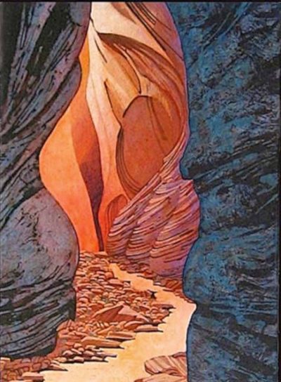 Slot Canyon painting by Scott Geary