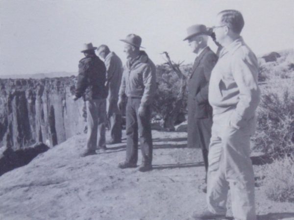 Bates Wilson on a fact finding hike with Utah and Federal Personnel at Canyonlands. courtesy of NPS