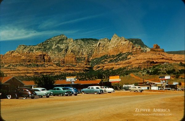 And it’s not hard to imagine Bluff’s future radically different from today because this was Sedona in 1952. Unimaginable transformations can take place over decades or just a few years, depending on the “vision” of real-estate developers, their funding sources and simpatico lawmakers. The photo was taken by Herb Ringer, who lovingly documented the post-war West, and published by the Canyon Country Zephyr as part of its series “Zephyr America: A Lens on the Past.” (Canyon Country Zephyr)