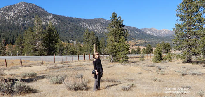 Tonya Stiles at the same location in Hope Valley. Photo by Jim Stiles