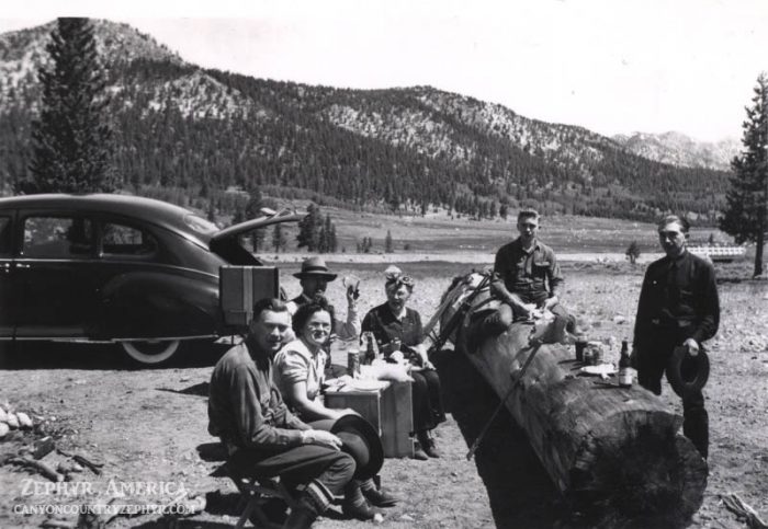 The Ringers and friends at Hope Valley. 1945. Photo by Herb Ringer