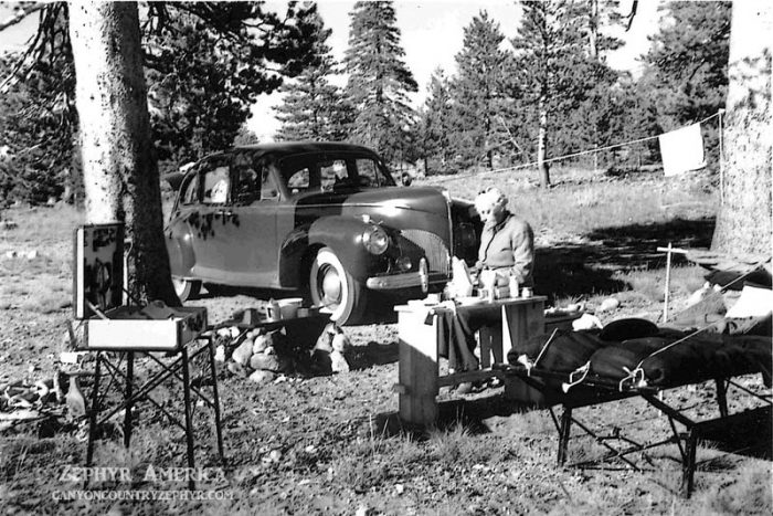 The Ringers Camping in Hope Valley. 1945. Photo by Herb Ringer