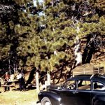 Herb's '41 Lincoln Zephyr at Hope Valley, late 1945. Photo by Herb Ringer