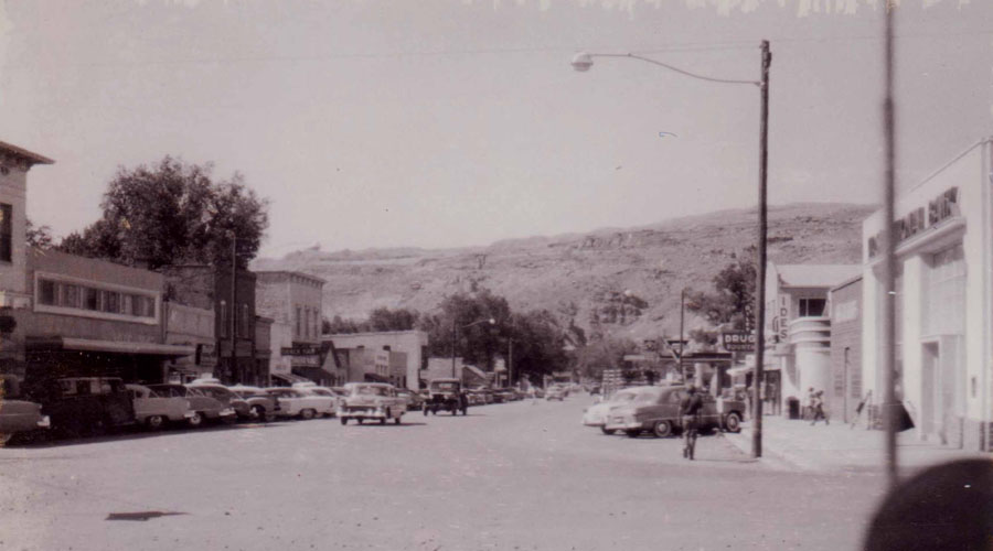 Downtown Moab, 1950s. Photo by Brett Hulen