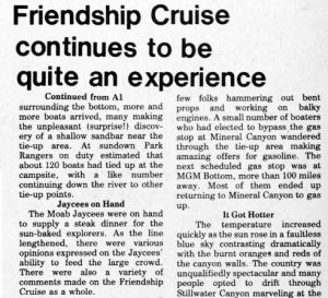 From Bill Davis' article on the Friendship Cruise