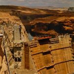 Glen Canyon Dam. May, 1963. Photo by Edna Fridley