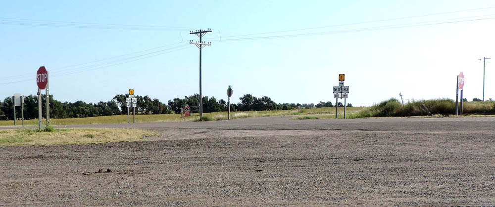 4 way stop. Photo by Jim Stiles