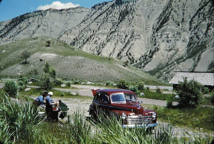 Lunch Camp near Mammoth Hot Springs, Wyoming. 1946. Photo by Herb Ringer