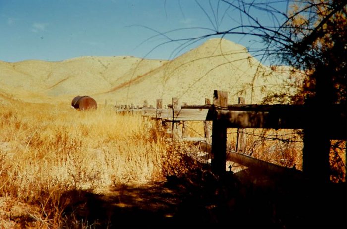 Historic trough at the Secret Spring. Photo by Jim Stiles