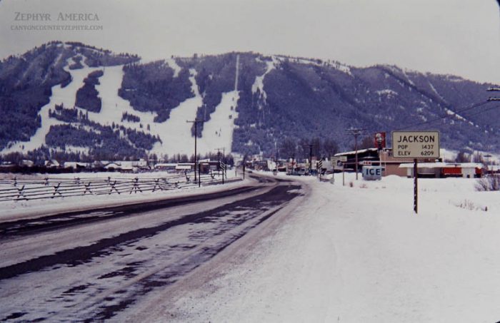 Jackson, WY. December, 1969. Photo by Jim Stiles