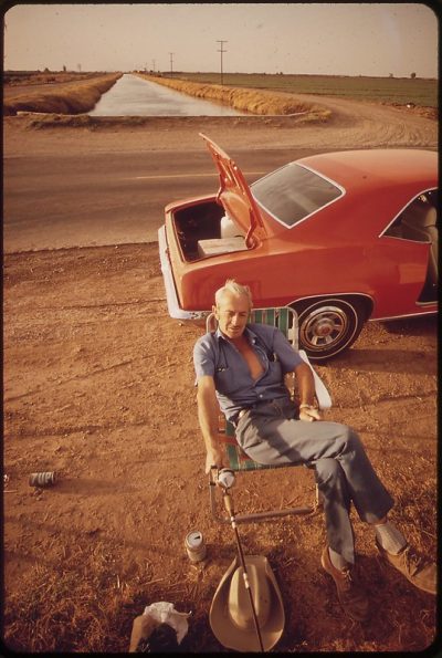 Fishing the Colorado River. 1972. Photo by Charles O'Rear. From the National Archives