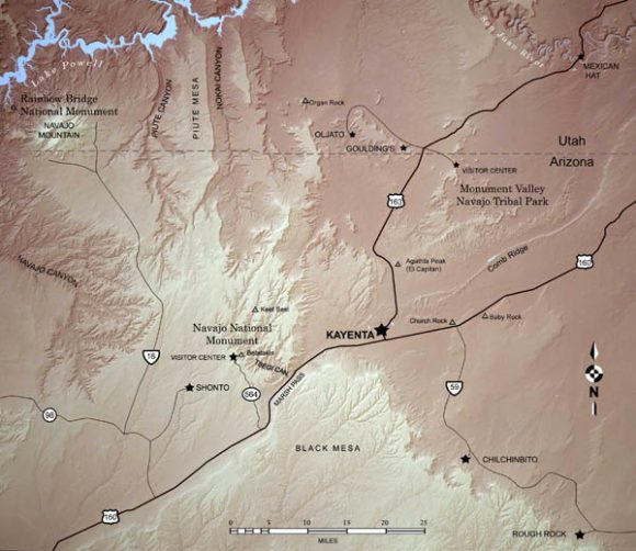 map of Kayenta area