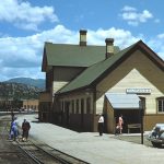 Durango Colorado Rail Depot. 1948. Photo by Herb Ringer