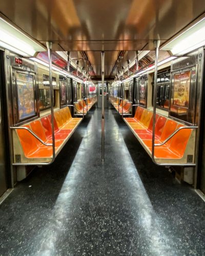 The New York subway in the Covid Era. 2020. Photo by Paul Vlachos.