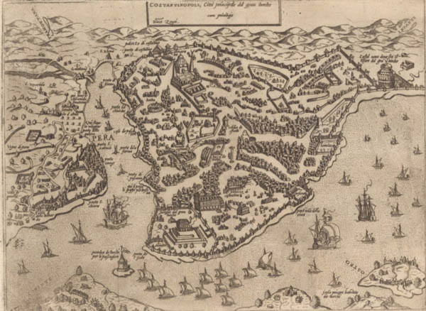 Constantinople. 1572. From the David Rumsey Collection