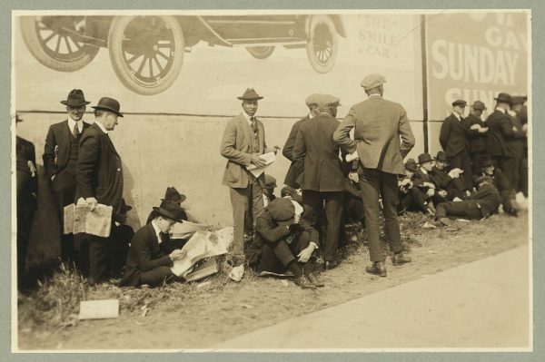 The crowd for a World Series game at Ebbets Field, 1920. Library of Congress