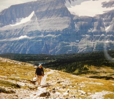 Doc Bell at Glacier National Park. Photo by George Bell